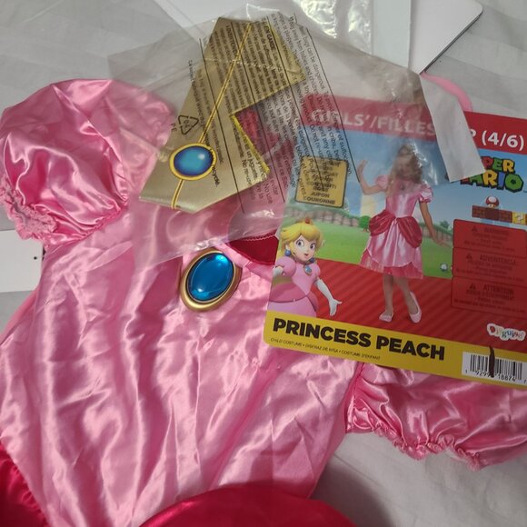 Princess Peach Halloween Costume Size S(4/6) - Picture 2 of 10